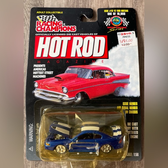 New Lot Of 4 Racing Champions Hot Rod Circa 1997-1998 Ford Mustang Trans Am - Picture 2 of 10